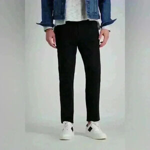 Haggar City Flex 5-Pocket Slim-Straight Jeans, Men's Size 33Wx32, Raven